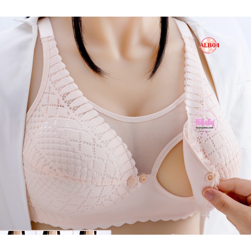 Áo Lót Bầu-Cho con Bú Siêu mềm, mát, nâng ngực chống chảy xệ cao cấp ALB04