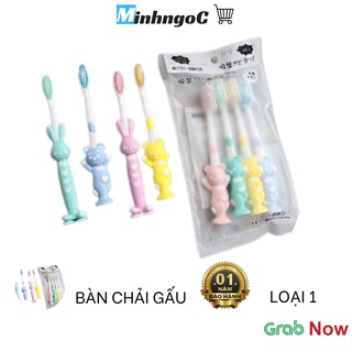 Set 4 Bàn Chải Gấu, Bàn Chải Đánh Răng Cho Bé Yêu - Siêu Thị Minh Ngọc