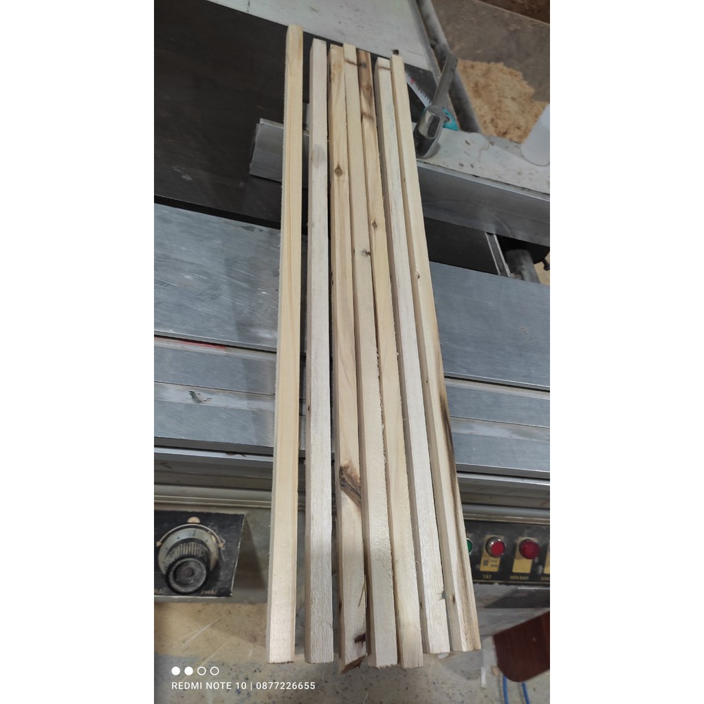 [FreeShip] 5 nan gỗ thông pallet Vuông 2cm  x dài 30/4060/80cm - Thanh gỗ thông handmade tặng kèm giấy giáp HP Decor