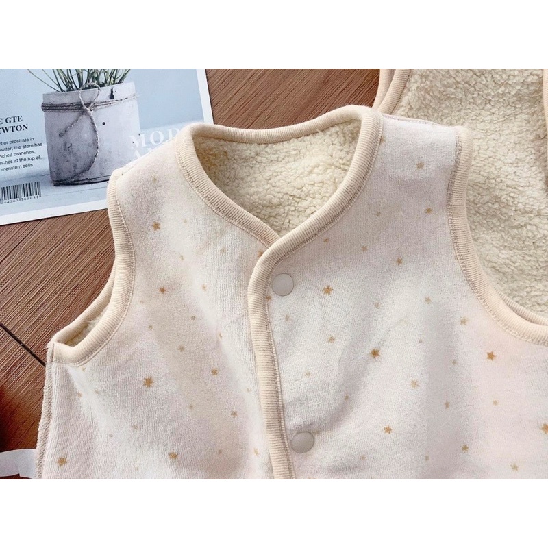 Jile lông cừu lót cotton  mềm uniqilo dư xịn mặc được 2 mặt