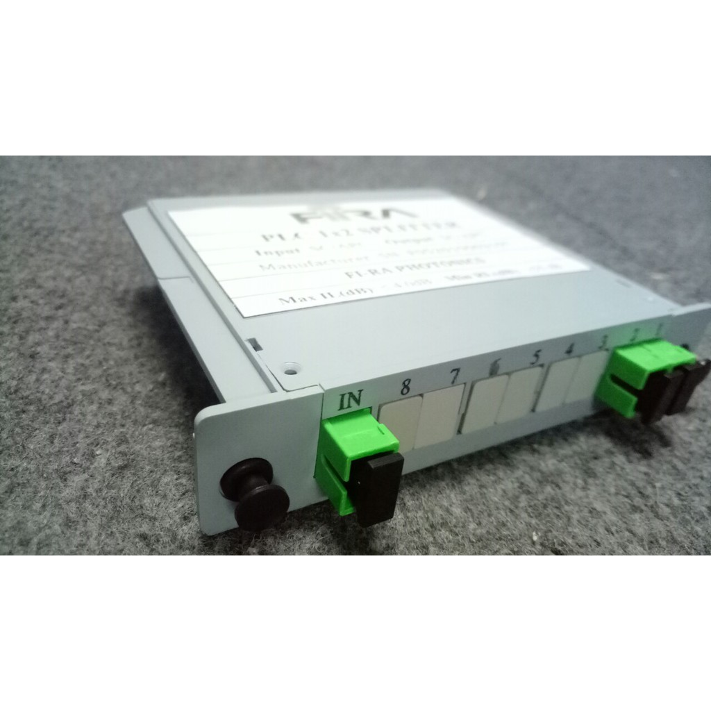 Bộ chia quang PLC modul dạng BOX 1x2 SC/UPC. Hàng chính hãng