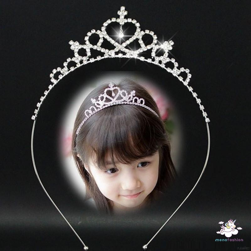 Cài Tóc Hình Vương Miện Có Đính Đá Cho Bé Gái