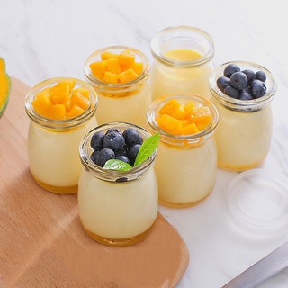 Set 12 hũ sữa chua thủy tinh bảo vệ môi trường