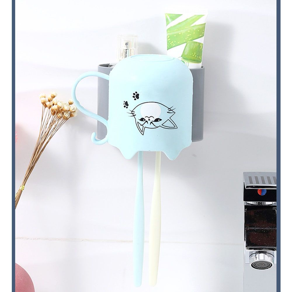 Giá đỡ đựng bàn chải đánh răng bằng nhựa gắn tường tiện dụng