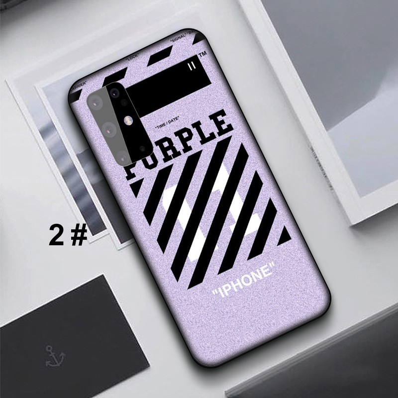 Ốp điện thoại TPU dẻo 109LF Off White logo cho Samsung Galaxy S10 S9 S8 Plus S6 S7 Edge S10+ S9+ S8+