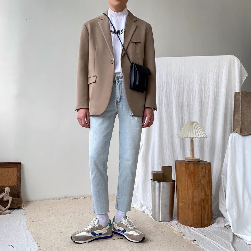 quần jeans nam skinny rách 1 bên | BigBuy360 - bigbuy360.vn