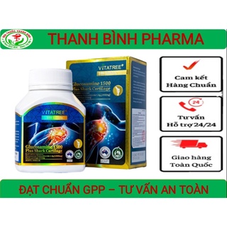 Glucosamine 1500 plus shark cartilage - vitaree - nhập khẩu úc - hỗ trợ duy trì sức khỏe và chức năng của khớp-tpcn