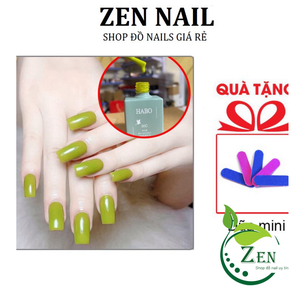 Sơn gel hàn quốc , Sơn móng tay gel màu xanh nõn chuối 15ml