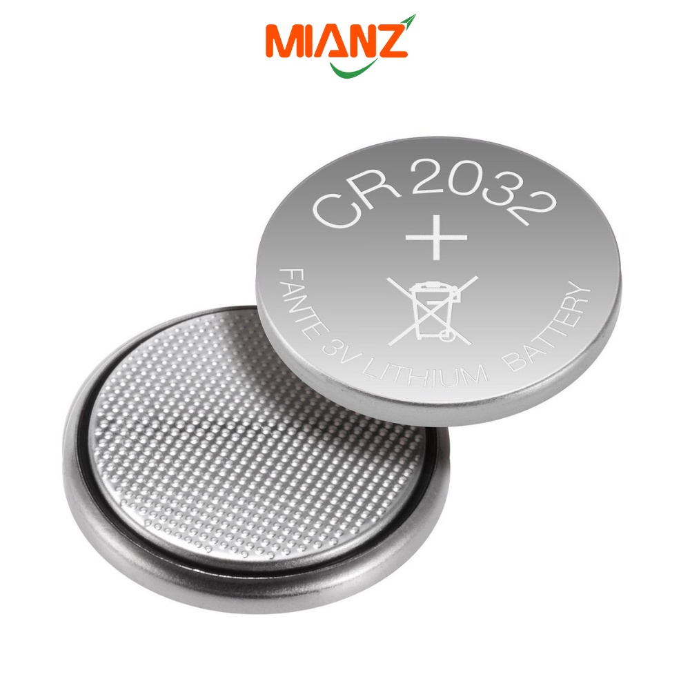 Pin cúc CR2032 Lithium 3V dùng cho các thiết bị điện tử máy tính, đồng hồ, máy massage Mianz Store