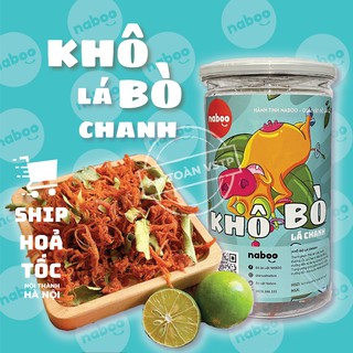 Khô bò sợi lá chanh Naboo đồ ăn vặt Hà Nội vừa ngon lại rẻ 300g