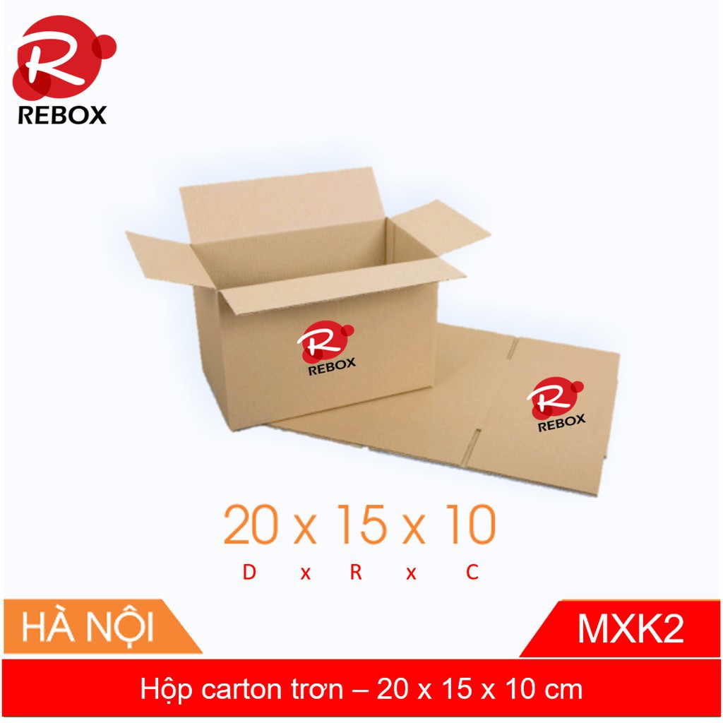 Hộp Carton 20x15x10 - COMBO 50 Hộp đóng hàng 3 lớp