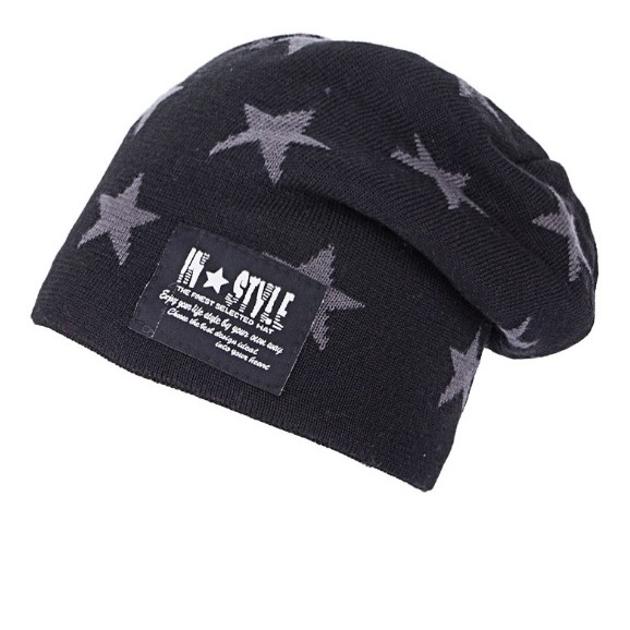 [2 LỚP] Mũ len, nón len trùm đầu sao Style A039 mềm mại, 2 lớp, lót lông, ấm ấp, dùng quanh năm