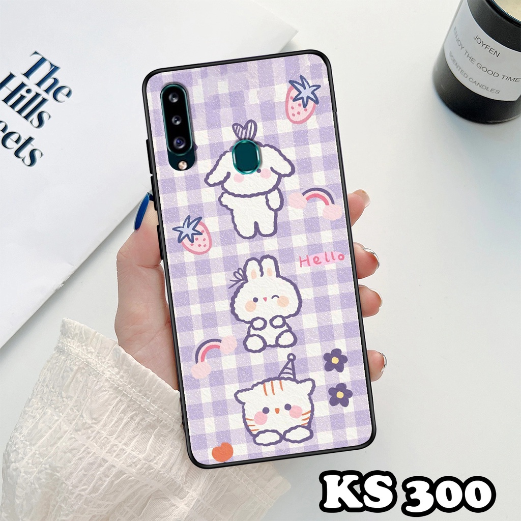 Ốp lưng Samsung A20 - A20s - A30 - A30s - Ốp Samsung in hình Gấu&amp;Thỏ siêu xinh - Lưng nhám viền TPU chống trầy xước