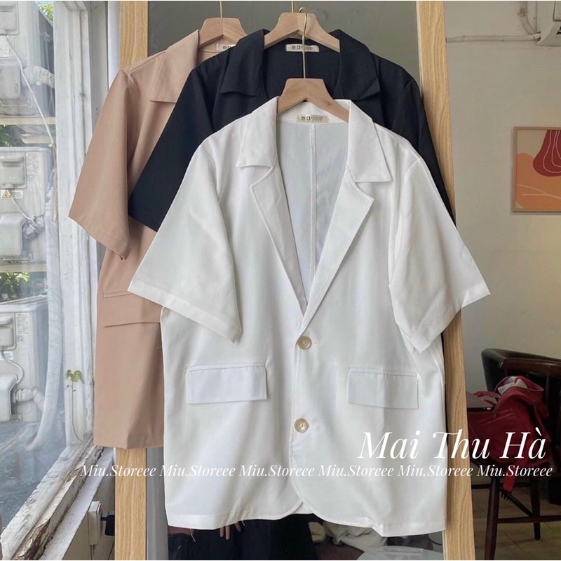 ÁO KHOÁC BLAZER VEST TAY LỠ