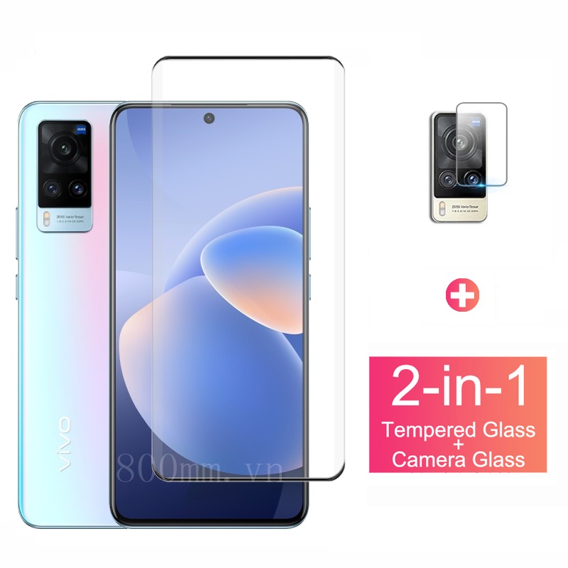 Kính cường lực bảo vệ màn hình và ống kính máy ảnh cho Vivo X60 Pro Y72 Y31 X60Pro V20 SE 2021 X50 V20 Pro Y20 Y20i