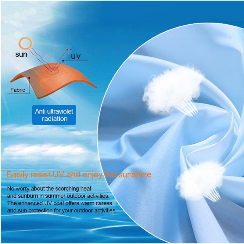 Áo Khoác Có Mũ Trùm Đầu Chống Tia UV Chống Nước Cho Nữ