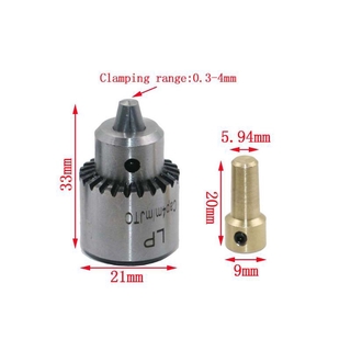 Đầu Kẹp Mũi Khoan 0.3-4mm 3.17mm