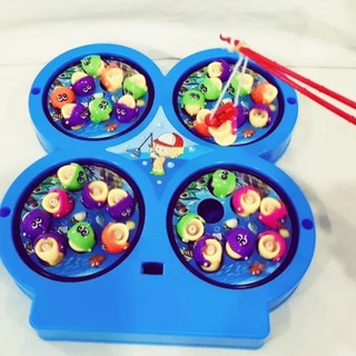 Câu cá 4 hồ loại bé chạy pin