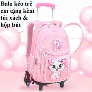 BALO KÉO HỌC SINH HELLOKITTY, CẶP HỌC SINH CHO BÉ GÁI