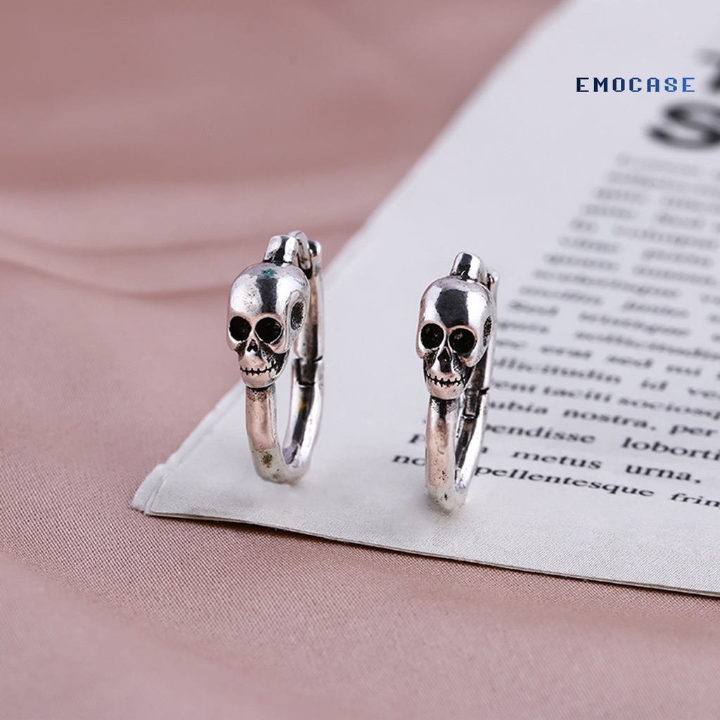 1 Khuyên Tai Hình Đầu Lâu Phong Cách Vintage