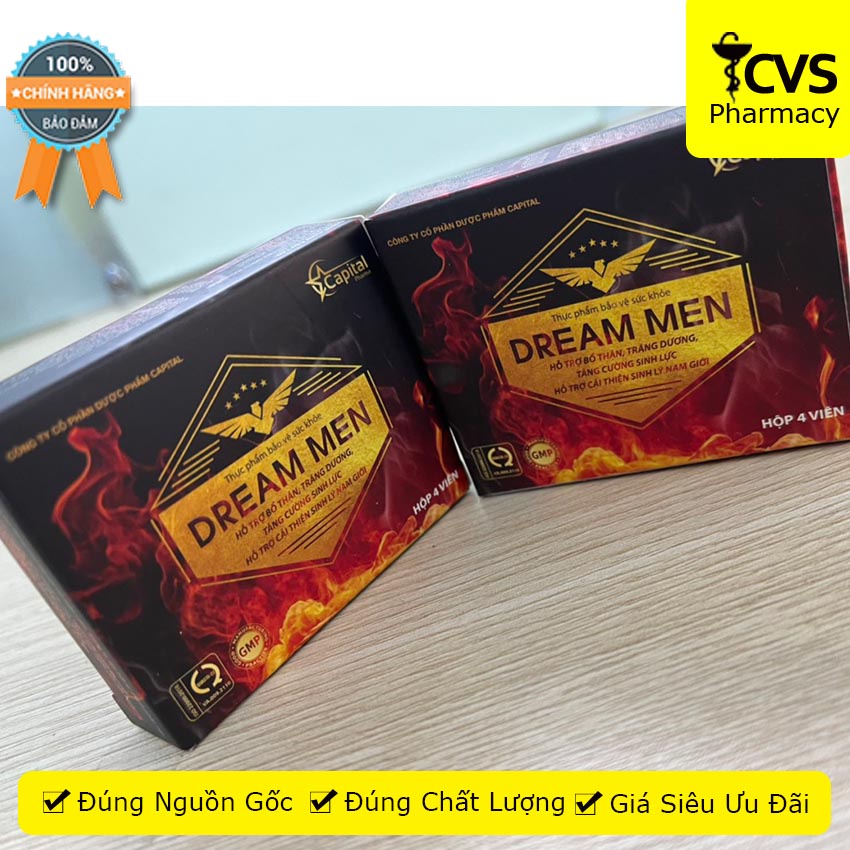 Dream Men 4 viên giúp năm giới tăng cường hàm lượng testosterone - Cvspharmacy
