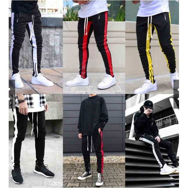 Quần track pants zipper 2 line cực chất