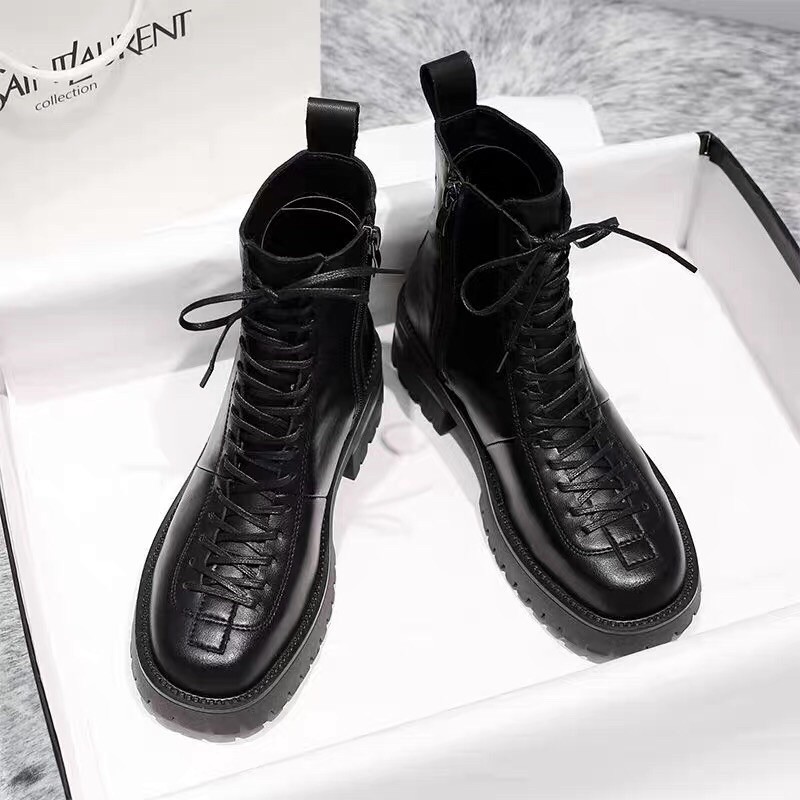 Giày Boot ulzzang nhiều dây Bốt Martin Đế Dày Kiểu Anh Thời Trang Thu Đông 2020 Cho Nữ boot