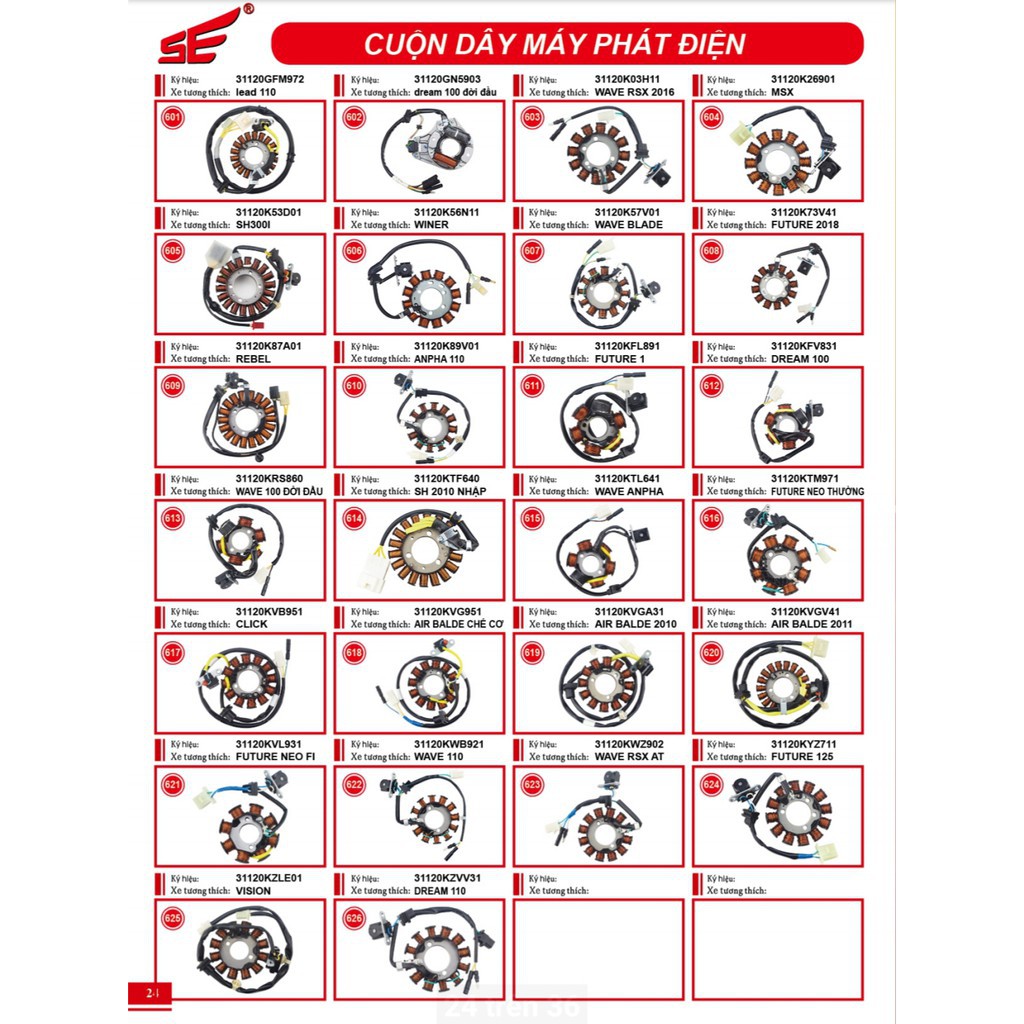 🔥🔥GIÁ CỰC SỐC🔥Cuộn lửa xe máy  xe SH nhập năm 2010