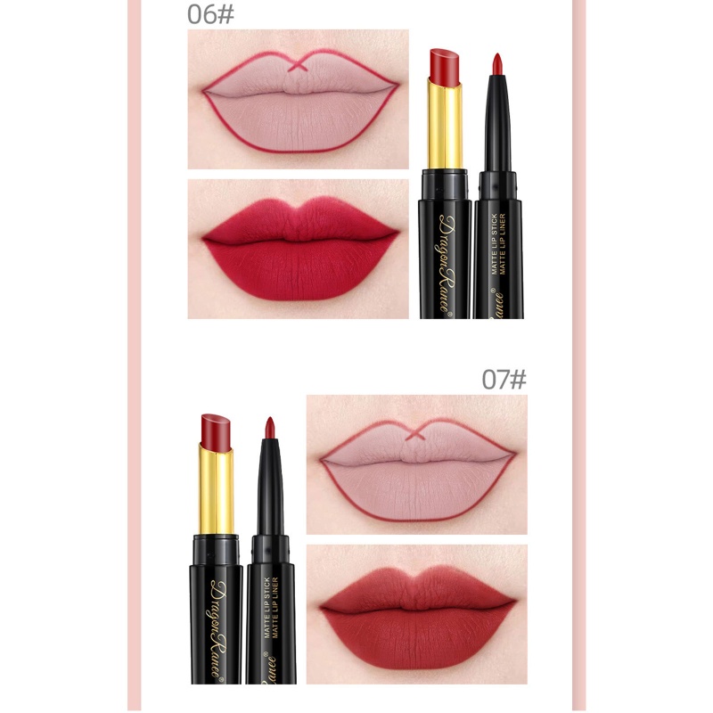 Set Son Lì + Chì Kẻ Viền Môi 2 Trong 1 Trang Điểm Mềm Mượt YOUYO