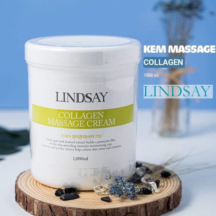 Kem Massage, Kem Massage Collagen LINDSAY Hàn Quốc - Hũ 1000ml chuyên dụng spa