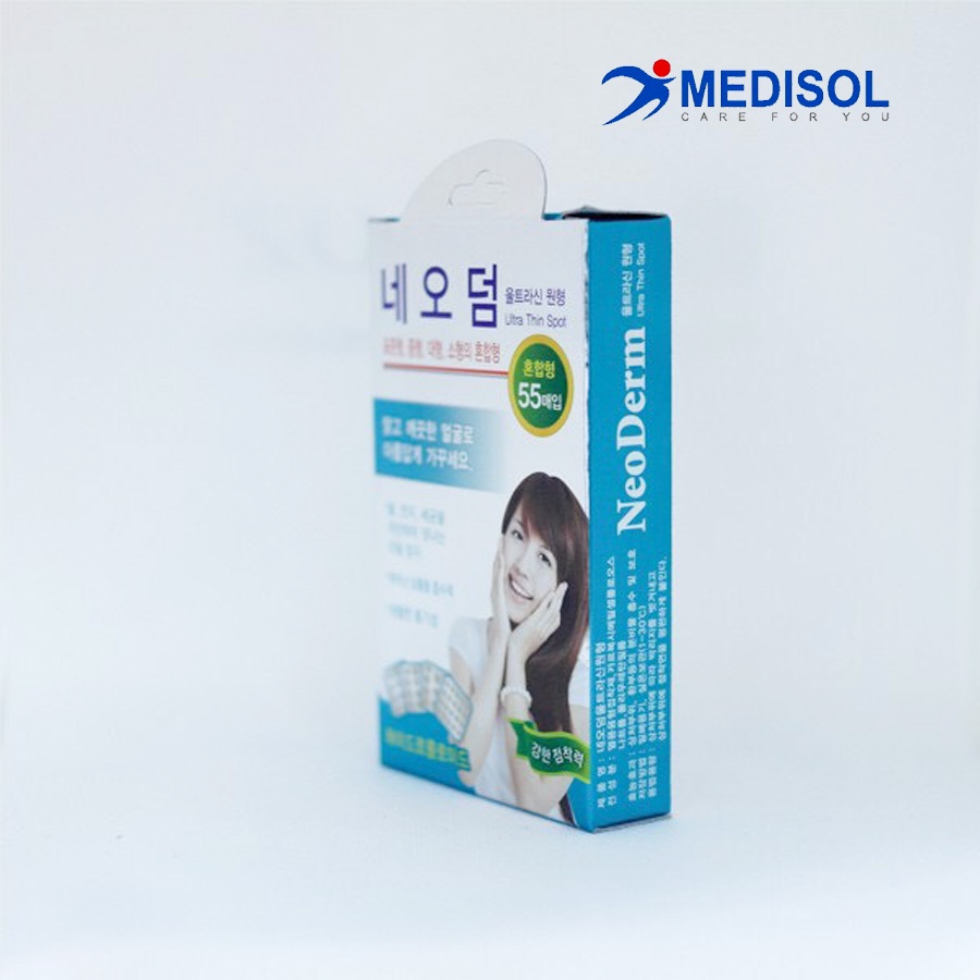 Miếng Dán Mụn Neoderm Ultra Thin Spot 55 (hộp 4 size - 55 miếng)