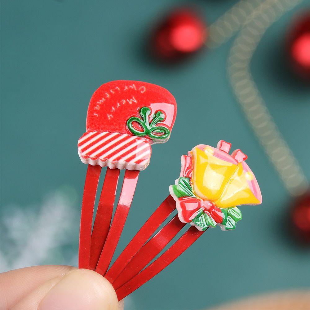 OKDEALS 1 / 5 / 10 Kẹp Tóc Ông Già Noel Dễ Thương Cho Bé