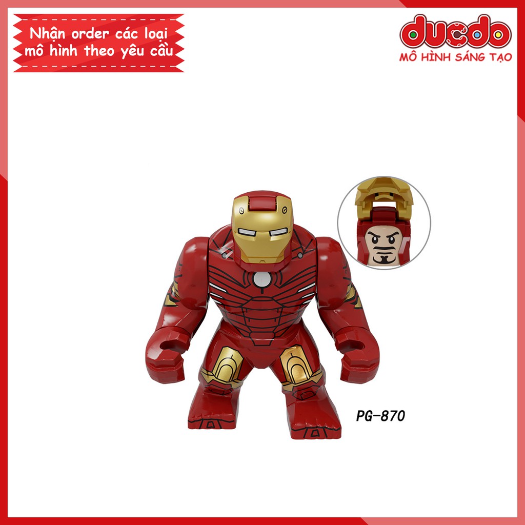 Bigfig nhân vật siêu anh hùng trong End Game - Đồ chơi Lắp ghép Xếp hình Mini Minifigures Iron Man Big Fig Pogo PG 8258