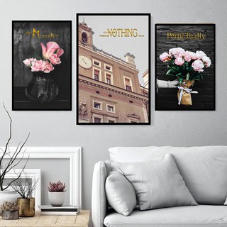Bộ 3 Tranh Canvas Hoa Hồng