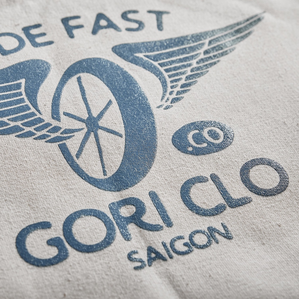 Áo Sweater Tay Dài Graphic Gori | Màu Beige Form Rộng Unisex Nam Nữ