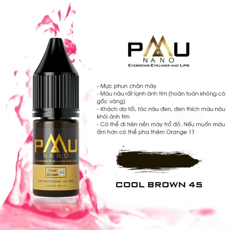 Mực phun xăm PMU hàng chính hãng full chai giá sỉ