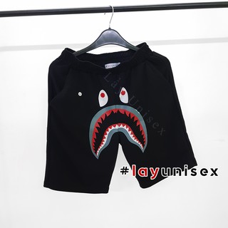 Quần short thun bape shark unisex