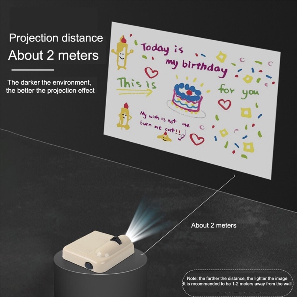 Đèn Chiếu Phông Nền Trang Trí Tiệc Sinh Nhật Theo Phong Cách Hàn Quốc Vui Nhộn Chất Lượng Cao