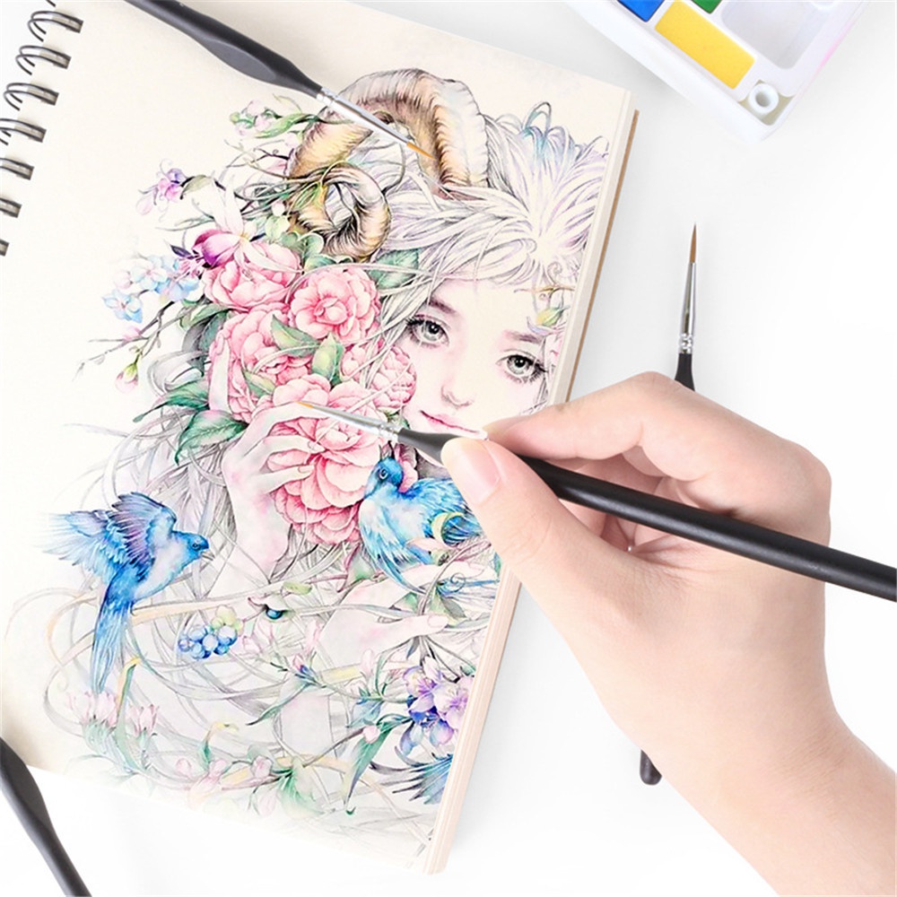 Set 6 Cọ Vẽ Tranh Đầu Nhỏ Siêu Mịn