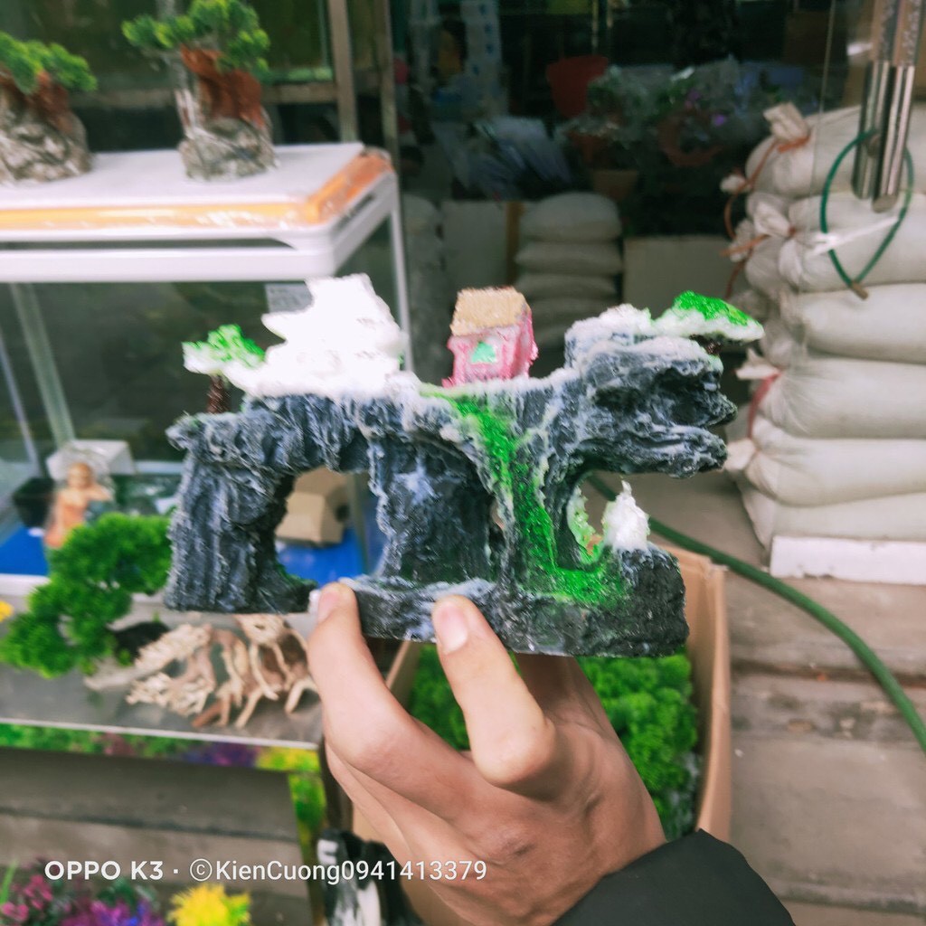 Mô Hình Núi - Hòn non Bộ - Trang Trí Bể cá cảnh