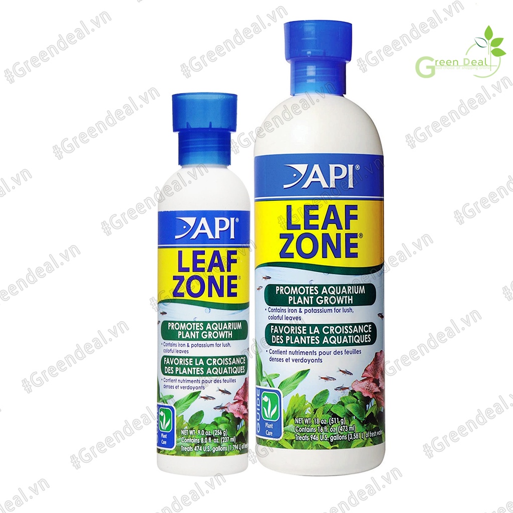 API - Leaf Zone (Chai 473 ml) | Phân nước thủy sinh bổ sung Sắt và Kali cho cây thủy sinh sắc đỏ