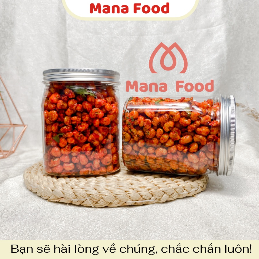 [Hũ vuông] 250G Bắp Sấy Khô Bò Lá Chanh Mana Food | Bắp rim khô bò, ngô rim khô bò - cay giòn thích mê