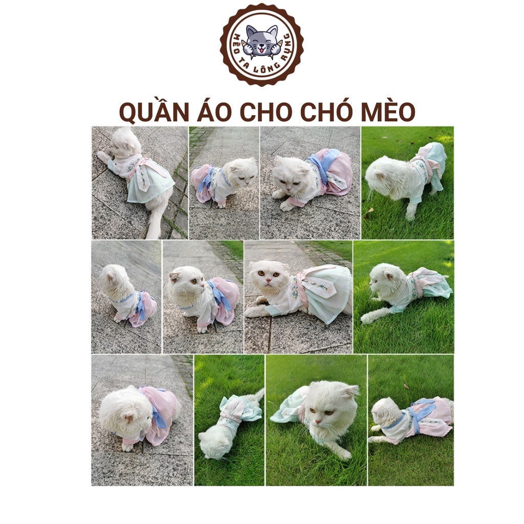 Áo cho chó poodle mèo con cún lớn thú cưng nỉ len mùa đông, quần áo cho chó cún poodle cái mèo con thú cưng tiểu thư