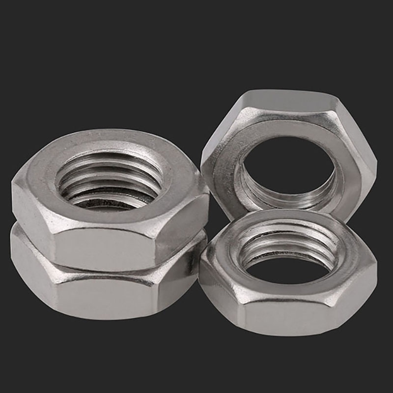 Đai Ốc Lục Giác Mỏng Bằng Thép Không Gỉ A2 M3 4 5 6 8 10 12 14 16 18 M20