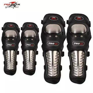 Giáp bảo hộ đi xe máy inox dài Probike mẫu 1 4 món (Hàng chính hãng)