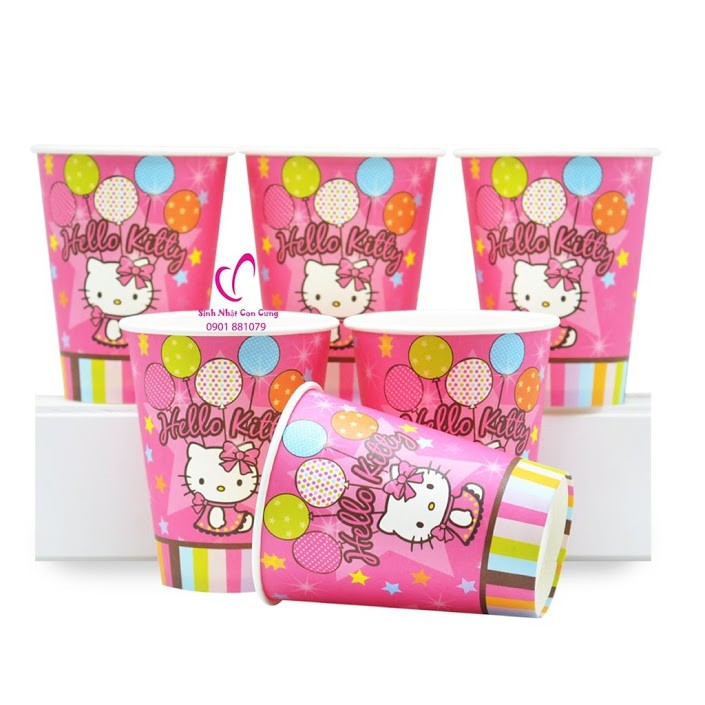 Set phụ kiện sinh nhật Hello Kitty (Mega 6 người)