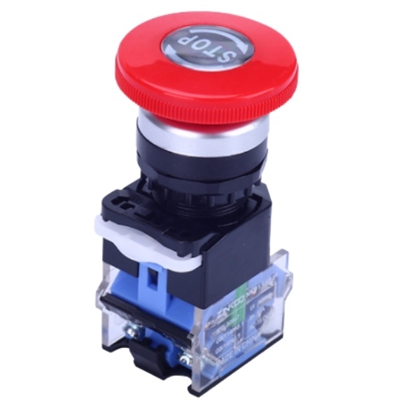 Công tắc nhấn khẩn LA38-11ZS nhấn dừng khẩn cấp phi 22 lắp đặt tủ điện điều khiển chất lượng