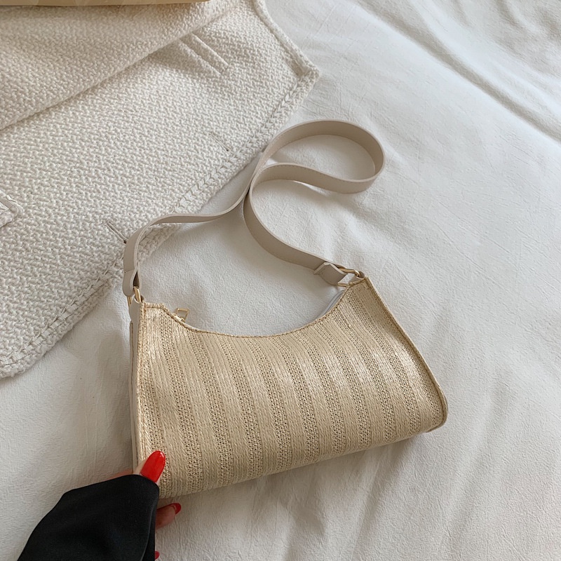 Túi Cói Đeo Vai Thiết Kế Mới Kiểu Dáng Đơn Giản Thời Trang Dành Cho Mùa Hè