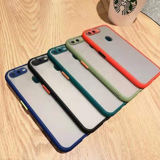 Ốp điện thoại cứng nhám trong suốt chống sốc cho OPPO A5S A7 A3S A5 A9 2020 F9 F11PRO A12E A52 A72 A92