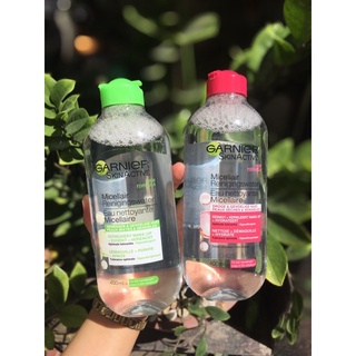 Tẩy trang Garnier Pháp 400ml đủ màu